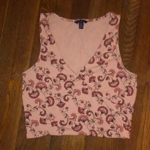Floral V cut Aeropostale Tank